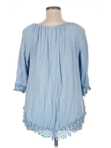 NY Collection 3/4 Sleeve Blouse (view 2)