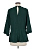 Krazy Kat 100% Rayon Green 3/4 Sleeve Blouse Size M - photo 2