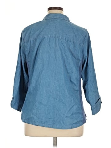 Croft & Barrow 3/4 Sleeve Button-Down Shirt (view 2)