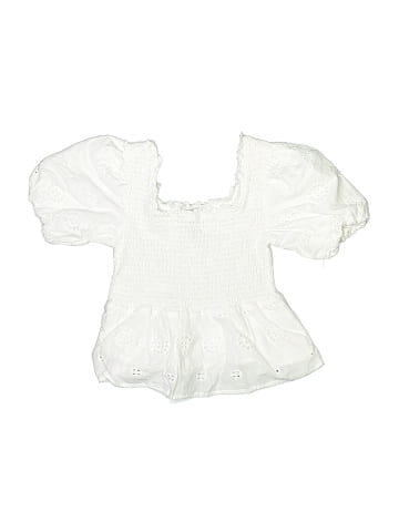 Aqua Short Sleeve Blouse (view 1)