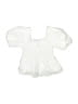 Aqua 100% Cotton White Short Sleeve Blouse Size XL (kids) - photo 1