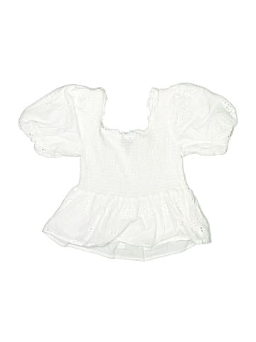Aqua Short Sleeve Blouse (view 2)
