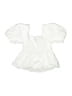 Aqua 100% Cotton White Short Sleeve Blouse Size XL (kids) - photo 2