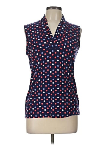 Anne Klein Sleeveless Button-Down Shirt (view 1)
