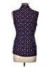 Anne Klein Polka Dots Blue Sleeveless Button-Down Shirt Size L (estimated) - photo 2