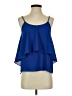 Lovemarks Blue Sleeveless Blouse Size S - photo 1