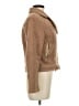 Simplee 100% Cashwool Brown Faux Fur Jacket Size M - photo 4