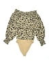 WAYF 100% Polyester Gold Long Sleeve Blouse Size XS - photo 2
