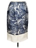 Classiques Entier 100% Silk Paisley Blue Silk Skirt Size 12 - photo 2