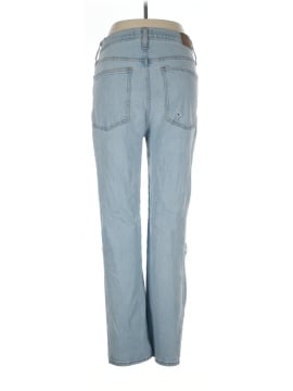 Madewell The Perfect Vintage Straight Jean in Danby Wash: Knee-Rip Edition (view 2)