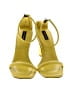 Natori 100% Leather Color Block Yellow Sandals Size 7 1/2 - photo 2