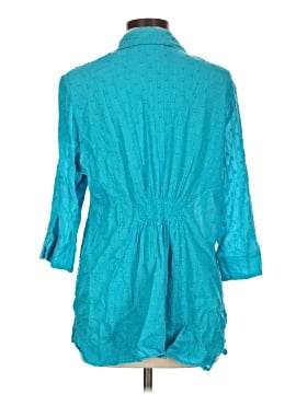 D&Co. 3/4 Sleeve Button-Down Shirt (view 2)