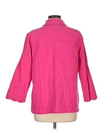 Quacker Factory 3/4 Sleeve Button-Down Shirt (view 2)
