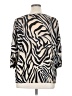Worthington 100% Polyester Animal Print Ivory Cardigan Size 1X - photo 2