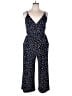 Kaileigh Polka Dots Blue Jumpsuit Size XL - photo 1