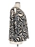 Worthington 100% Polyester Animal Print Ivory Cardigan Size 1X - photo 4