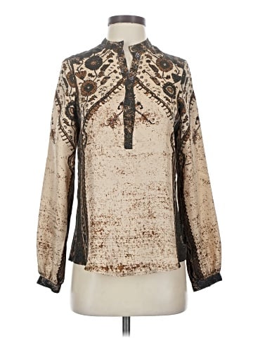 Twelfth Street by Cynthia Vincent Long Sleeve Silk Top (view 1)