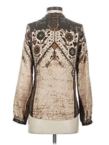 Twelfth Street by Cynthia Vincent Long Sleeve Silk Top (view 2)