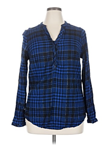 Lane Bryant Long Sleeve Button-Down Shirt (view 1)