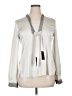 Spiegel Silver Long Sleeve Blouse Size 14 - photo 1