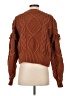Line & Dot Brown Pullover Sweater Size S - photo 2