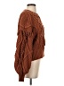 Line & Dot Brown Pullover Sweater Size S - photo 4