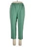 Bend Over 100% Polyester Solid Green Casual Pants Size 16 - photo 1