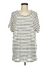 Vero Moda Stripes Silver Short Sleeve T-Shirt Size M - photo 1