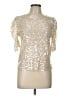 Zara Gold Short Sleeve Blouse Size L - photo 1