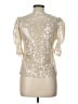 Zara Gold Short Sleeve Blouse Size L - photo 2