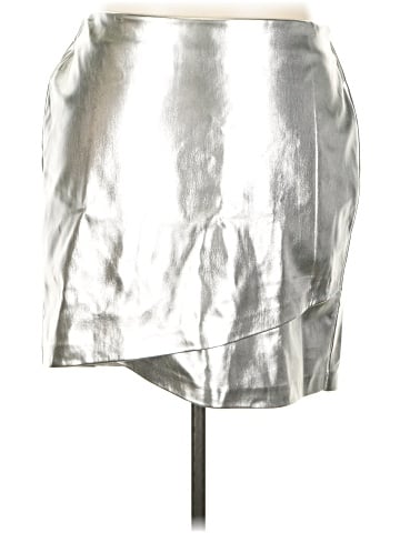 ELOQUII Faux Leather Skirt (view 1)