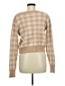 William Rast Checkered-gingham Tan Cardigan Size M - photo 2