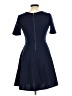 Maison Jules Solid Blue Casual Dress Size M - photo 2