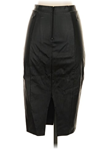 Privy Faux Leather Skirt (view 2)