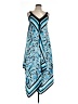 Ronni Nicole 100% Polyester Paisley Blue Cocktail Dress Size 10 - photo 1