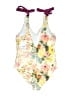 Blue Island Floral Ivory One Piece Swimsuit Size XL - photo 2