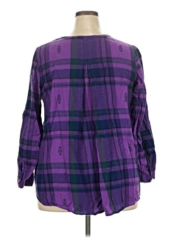 Denim 24/7 3/4 Sleeve Blouse (view 2)