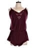Eberjey Hearts Burgundy Romper Size L - photo 1