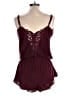Eberjey Hearts Burgundy Romper Size L - photo 2