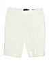 Gloria Vanderbilt Solid Ivory Khaki Shorts Size 12 - photo 1