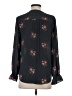 Tahari 100% Polyester Floral Black Long Sleeve Blouse Size XS - photo 2