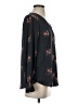 Tahari 100% Polyester Floral Black Long Sleeve Blouse Size XS - photo 4