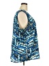Fashion Bug 100% Polyester Blue Sleeveless Blouse Size 3X - photo 4