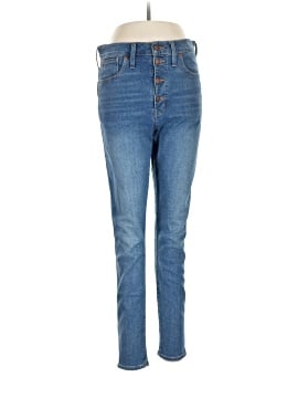 Madewell 10" High-Rise Skinny Jeans in Dewitt Wash: Button-Front TENCEL&trade; Denim Edition (view 1)