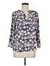 Daniel Rainn 100% Polyester Blue 3/4 Sleeve Blouse Size M - photo 1