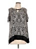 Rafaella Black Short Sleeve Blouse Size L - photo 1