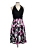 Sangria 100% Polyester Graphic Black Cocktail Dress Size 10 - photo 1