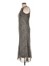 AGB 100% Polyester Chevron-herringbone Gray Casual Dress Size 10 - photo 5