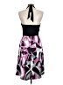 Sangria 100% Polyester Graphic Black Cocktail Dress Size 10 - photo 2