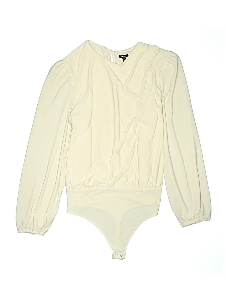 Pre-owned Express Bodysuit In Ivory